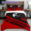 3pcs Duvet Cover Set (1*Duvet Cover + 2*Pillowcase, Without Core), SC Freiburg Print Bedding Set, Bedroom Decor, All‑Season, Birthday Gift