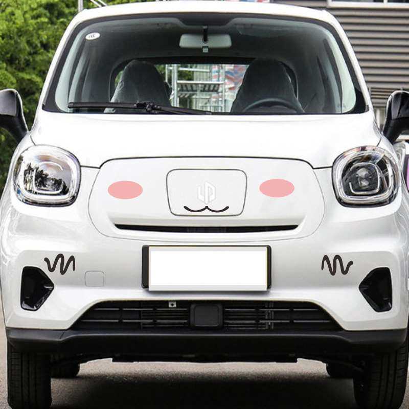For Leapmotor T03 Car Front End Front Face Decal Decoration Car Body Personalized Scratch Cover Waterproof Funny Sticker