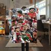 AFC Ajax Logo Print Flanelldecke, Hohe Qualität, Bequem für alle Jahreszeiten, Heimdekoration, Wärme und Komfort