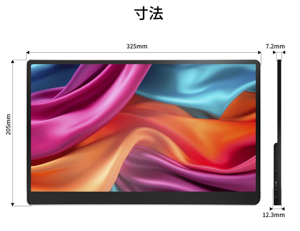 JAPANNEXT Mobile Monitor IPS Panel 4K UHD 3840x2160 Resolution with Smart Case 14-inch (Type C/PC Compatible/Built-in Speaker/100% sRGB/Matte)