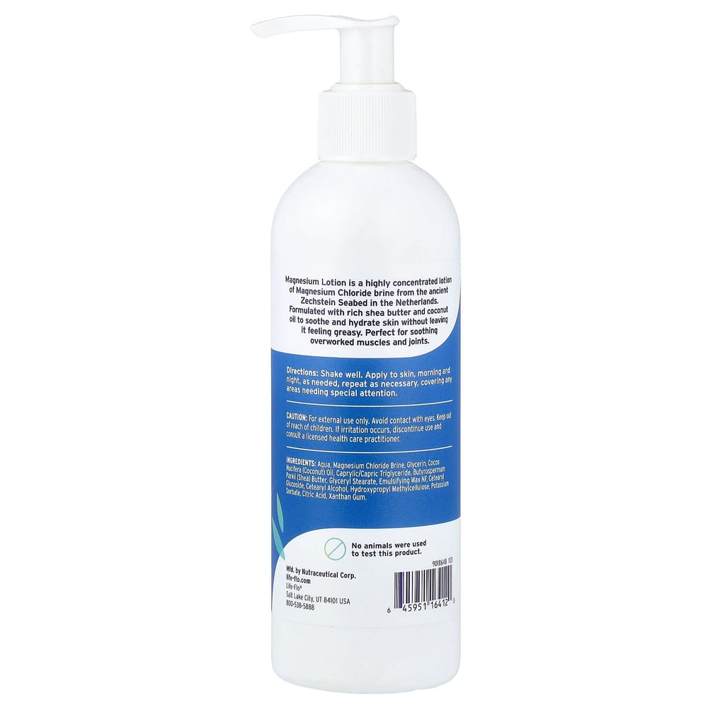 iHerb Life Flo Health Magnesium Lotion, High Potency, Unscented, 237ml (8 Fl Oz)