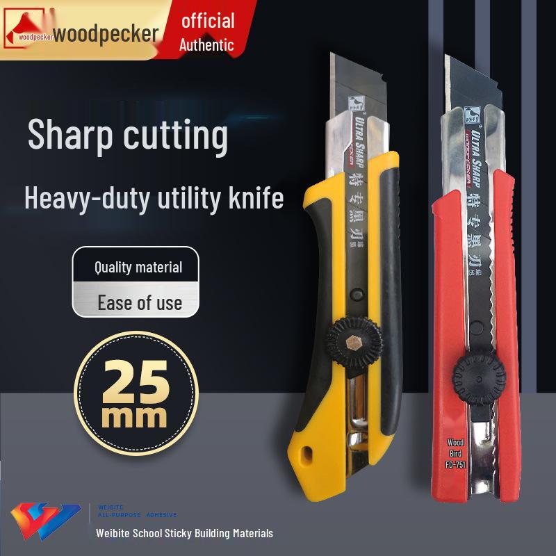 Woodpecker Knife Holder FD-751 & FD-752 25MM Craft and Wallpaper Knife Set