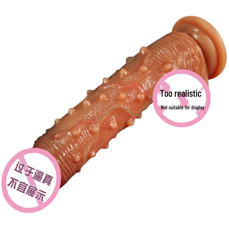 Silicone Barbed Soft Flesh Male Simulator for Female Pleasure