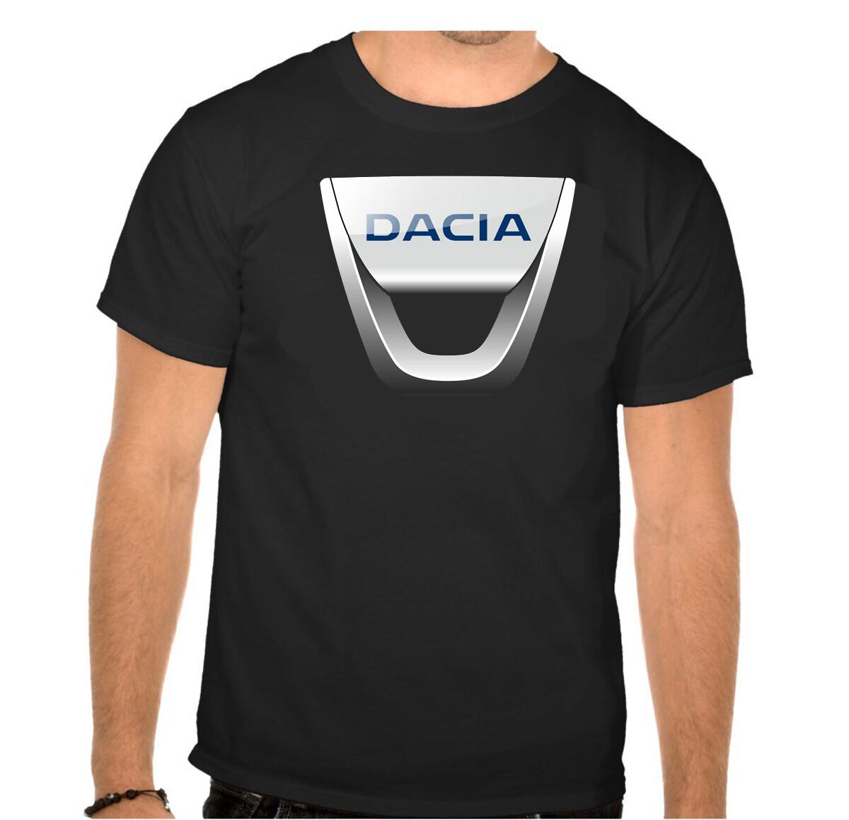 26 Dacia Logo Car Black T-Shirt -804- Unisex T-Shirt XXXL