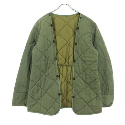 Doublure à manches longues Veste matelassée kaki Garnissage en coton Homme Occasion