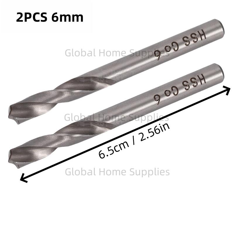 1/2pcs 6/8mm HSS CO Spot Weld Drill Bit Welder Remover Cutter For Removing Spot Welds Metal Hole Grooving Opener Drilling Tool