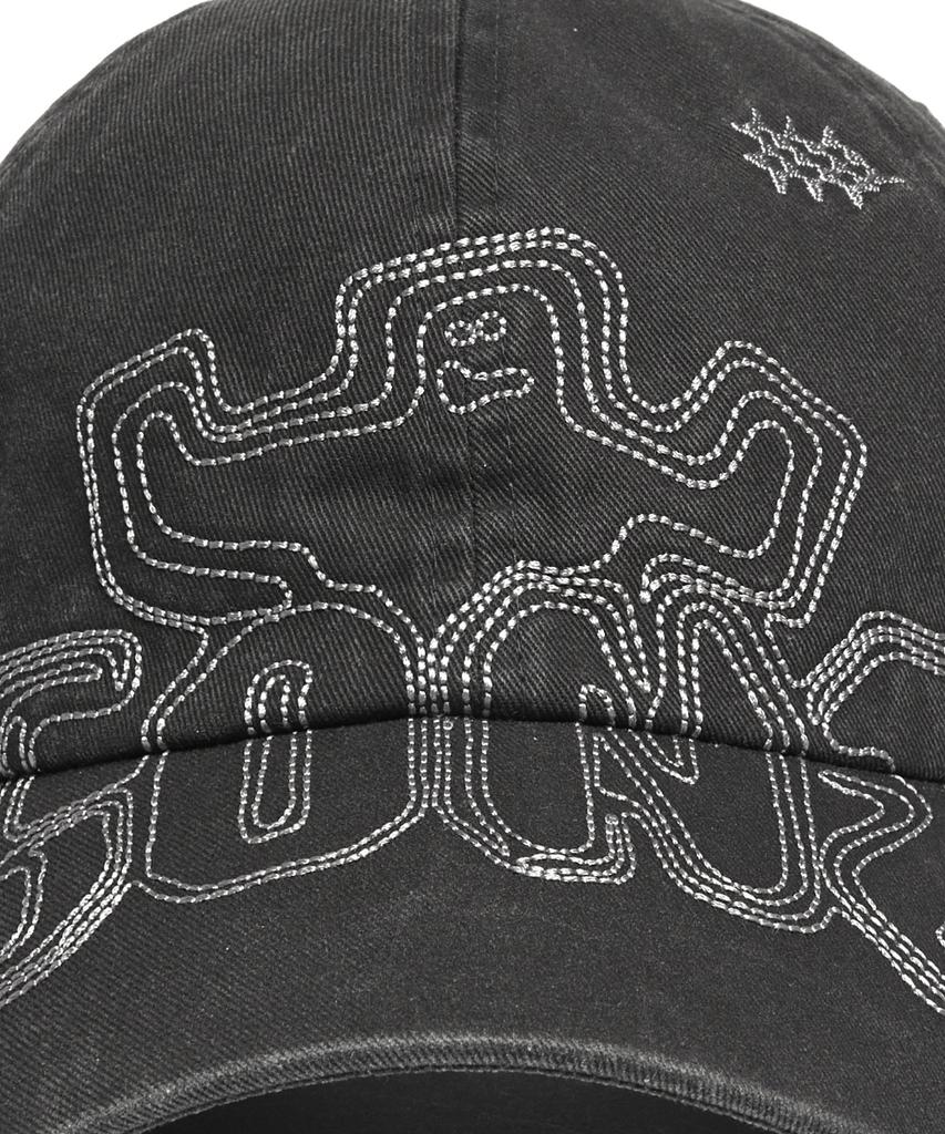 Mark Gonzales Washed Gons Stitch Cap - Charcoal