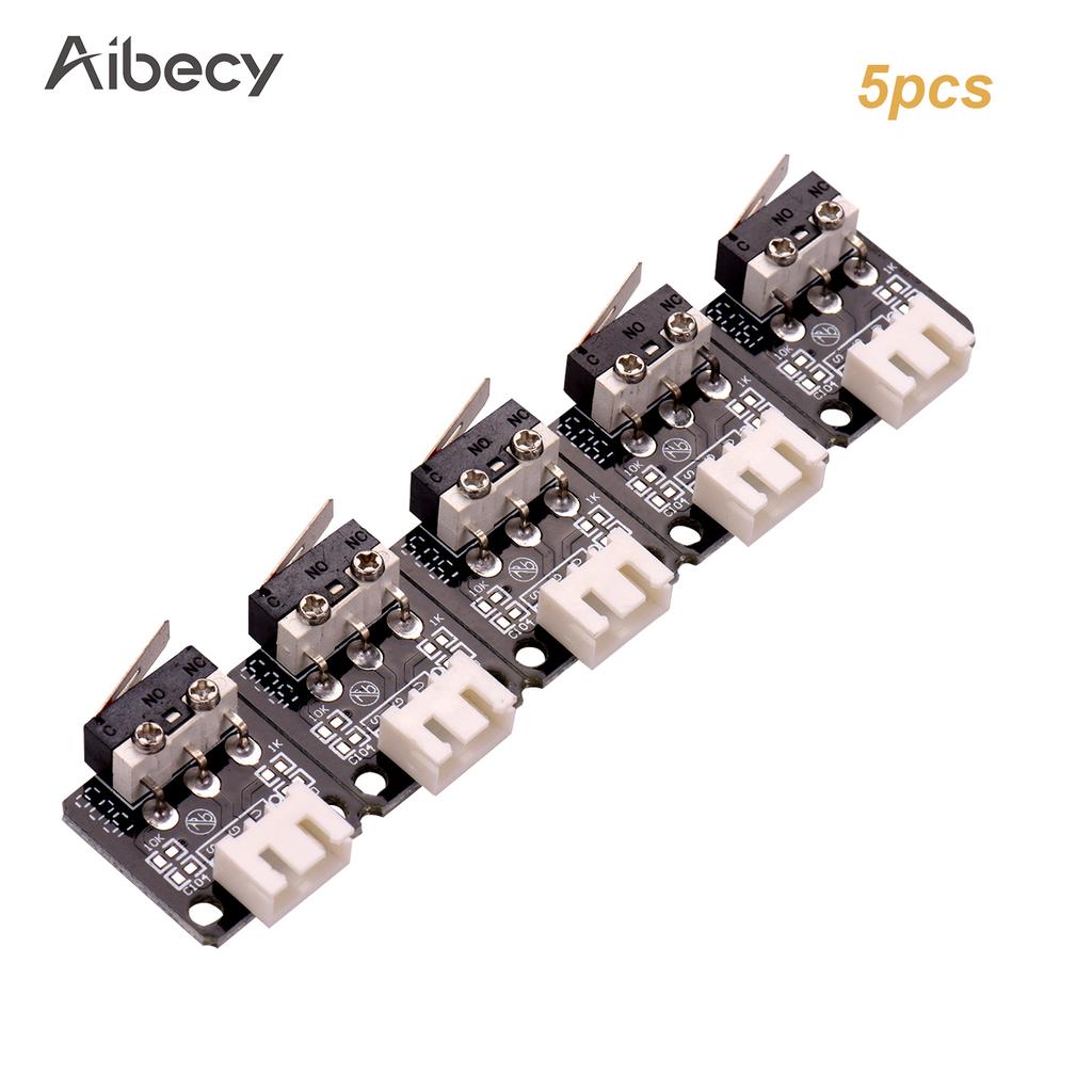 Aibecy 5 sztuk 3D Imprimante Pieces Endstops Wyłącznik krańcowy 3Pin wlać CR-10