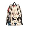 Power confident manga Backpack Chainsaws Mans Sport Backpacks Unisex Colorful Pattern High School Bags Style Rucksack