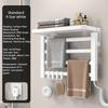 90° faltbarer elektrischer Handtuchhalter intelligenter Heiz-Trockenständer Badezimmer Aluminiumlegierung Handtuchaufbewahrungsständer