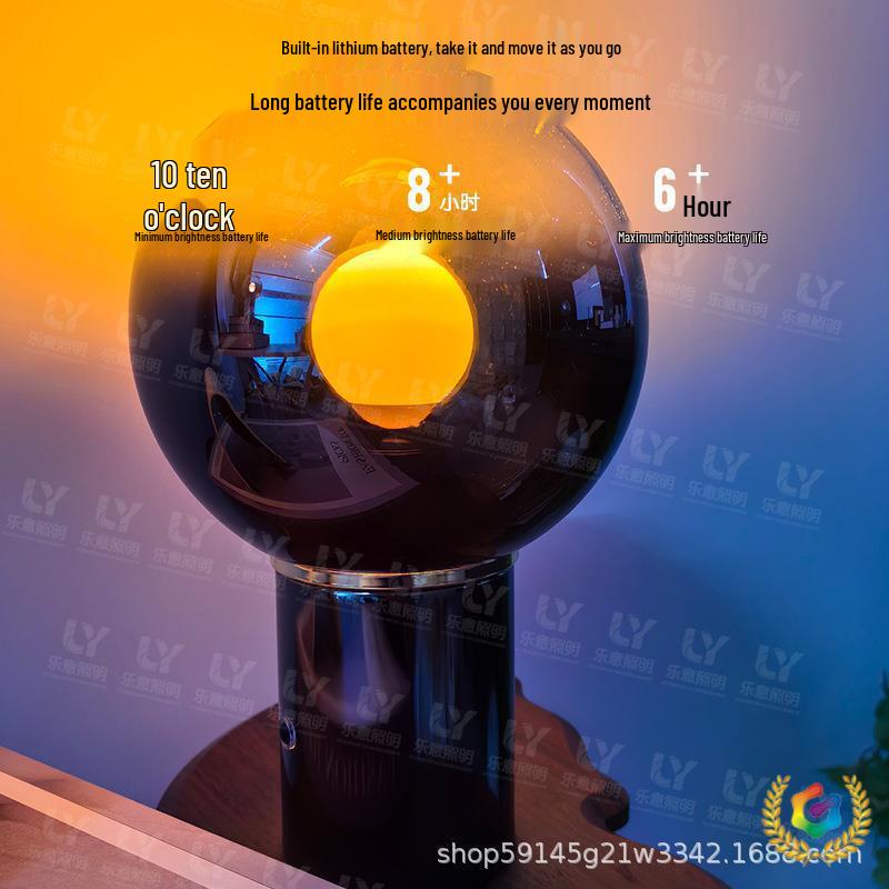 

Nordic Minimalist Glass Table Lamp – Designer Bedside & Living Room Decor H26*16CM