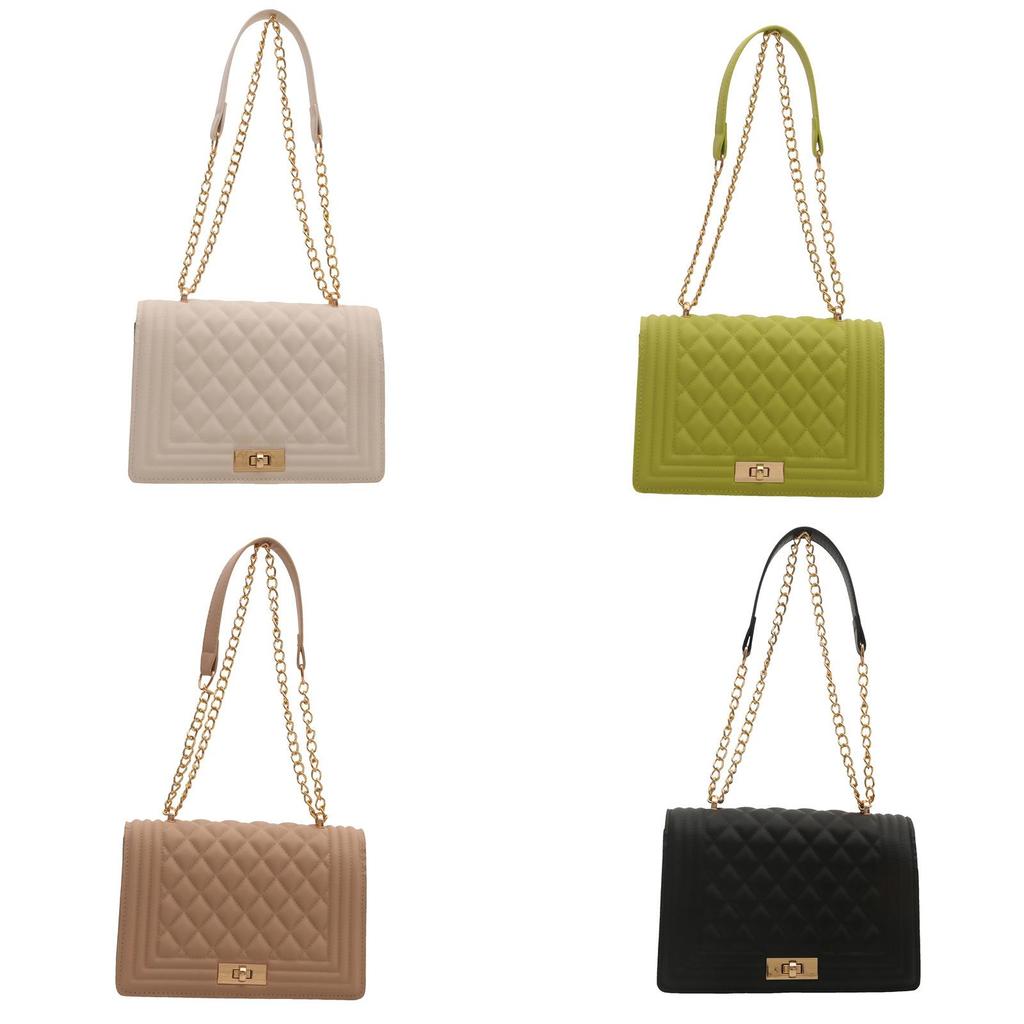 Pu Leather Retro Single Shoulder Bag With Chain Detail For Daily Use