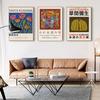 Yayoi Kusama Illustration Pumpkin Flowers Abstract Art Wall Canvas Painting Pictures For Living Room Decor Posters And Prints