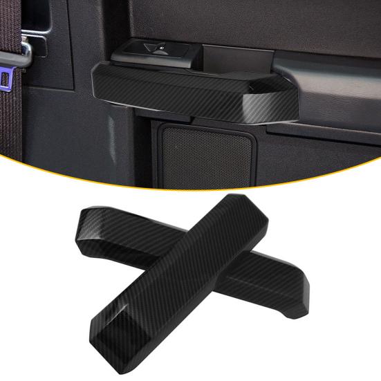 

4Pcs Handle Cover Door Anti-scratch Car Black Replacement Inner Panel Handle Trim for Ford