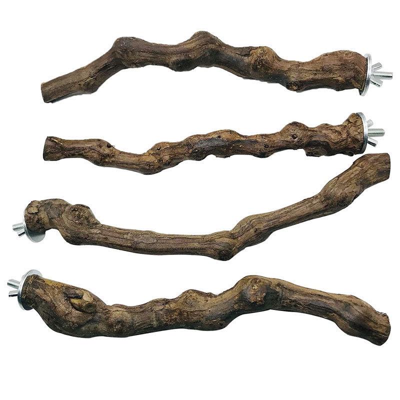 Parrot Toy Set: Combination Stand, Tree Fork, Grape Stick, Vine and Birdcage Rod