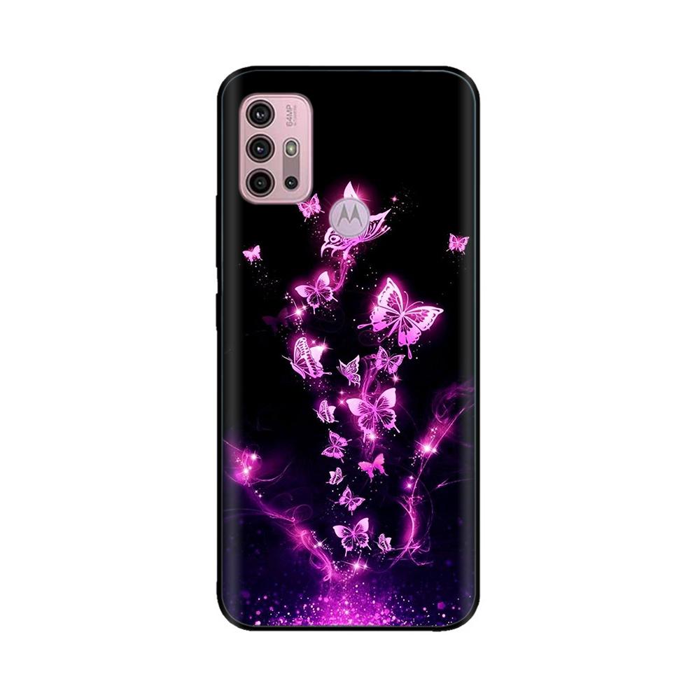 For Motorola Moto G20 Case XT2128-1 XT2128-2 Cover Cute Cartoon Painted Soft Silicone Phone Case For Moto G10 G30 G20 G60 Capa