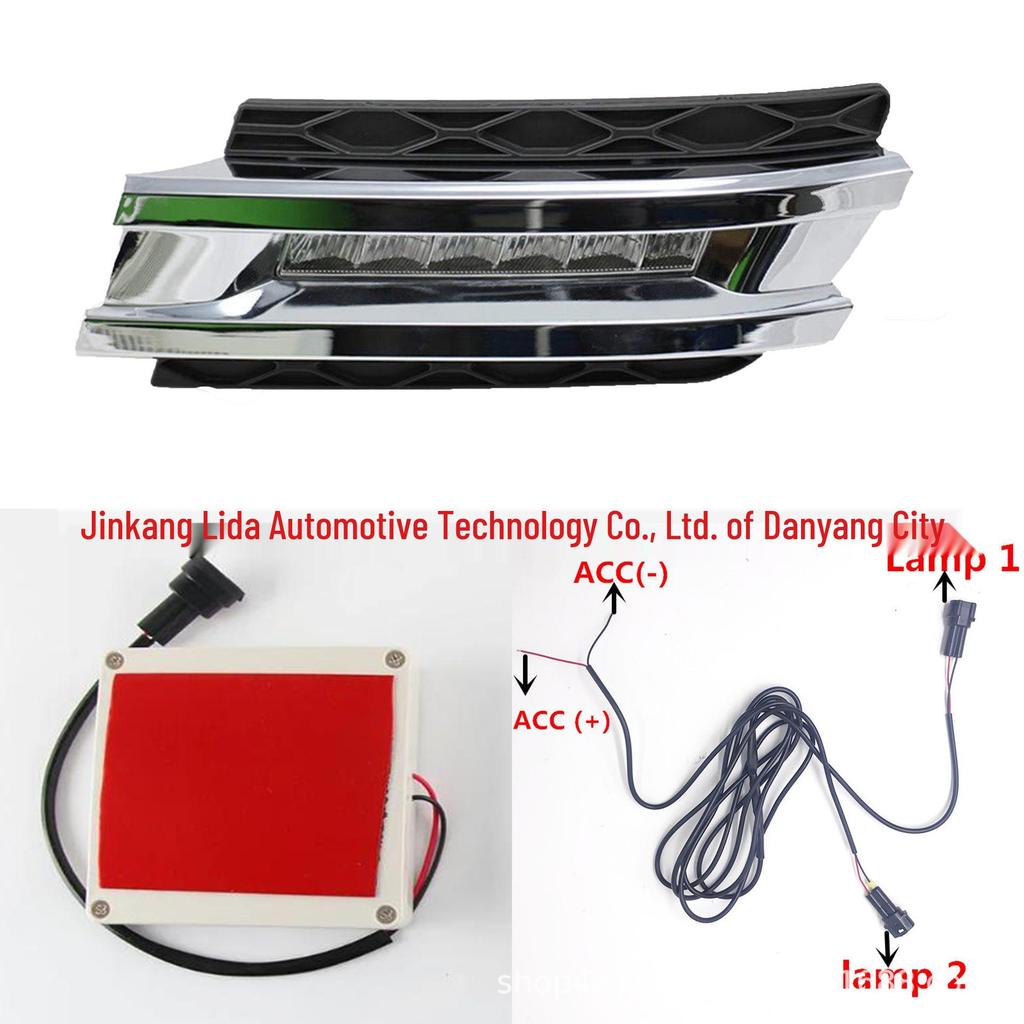 Compatible Daytime Running Light Kit for 06-11 Mercedes-Benz GL-Class (W166/W164) with Module Modification