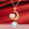 Jade Dragon Moon Necklace for Girls Fresh Daily Versatile Summer