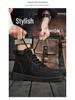 Men's Autumn British Style High-Top Yellow Martin Boots - All-Match Korean Version with Thick Soles.
