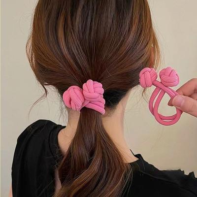 5KS 18cm Barevné Gumičky Vysoký Ohon Gumičky Uzlované Vlasové Lano Vlasové Doplňky Vlasová Smyčka Pokrývka Hlavy Dáma Dívka Ženy