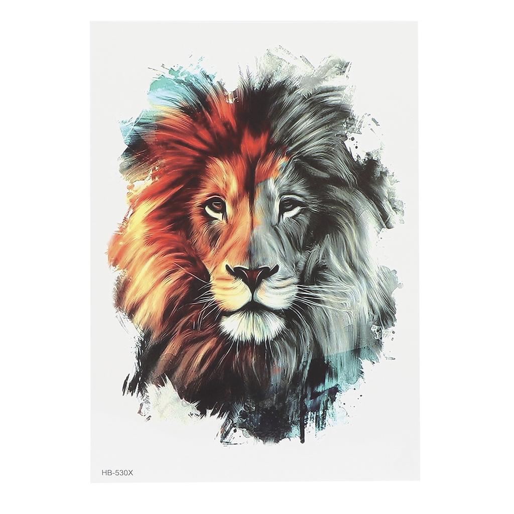 Naklejka tatuaż tymczasowy wzór zwierzęcy mężczyźni wodoodporna naklejka tatuaż akcesoria