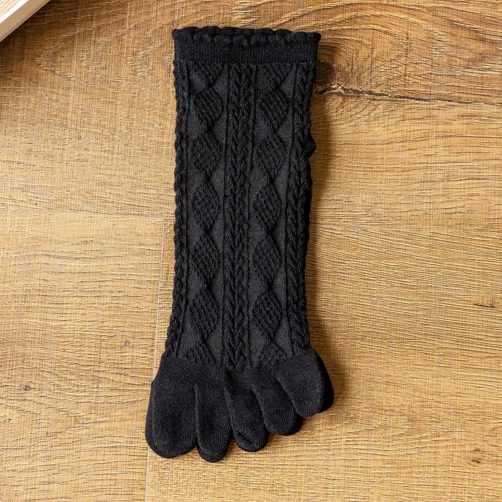 3 Paar Sommer Netz Zehensocken Damen Bestickt Floral Fünf-Zehen-Socken Hochwertige Baumwolle Sportsocken