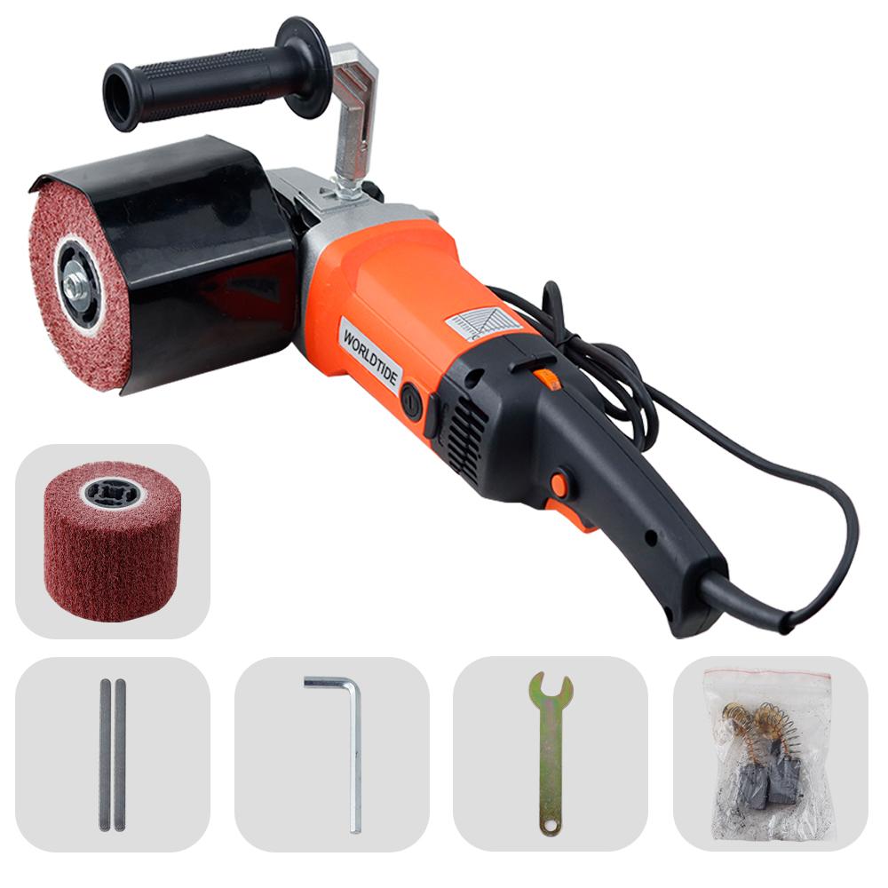 Handheld Metal Burnishing Machine 1400W 220V Electric Sander Polisher Wire Drawing Machine for Wood Stainless Steel Polishing