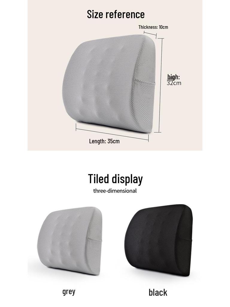 Heated Office Chair Cushion with Massage and Lumbar Support