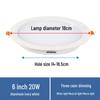 ספוט תקרה שקוע LED 12W תלת-צבעי ניתן לעמעום - סופר בהיר 6 אינץ'