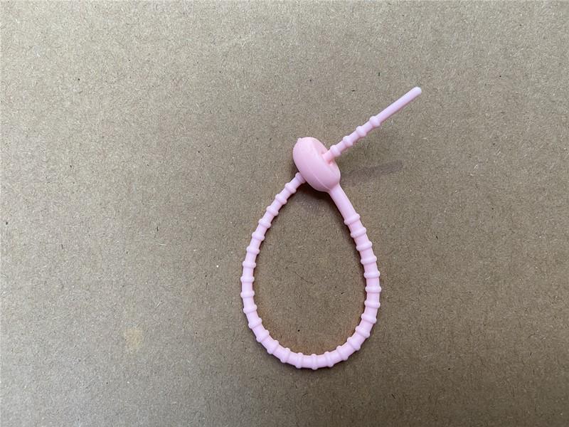 180mm farbenfrohe Silikon-Kaulquappen-Kabelbinder zur DIY-Dekoration von Handtaschen & Kleidung
