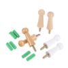 10Pc Screw-On Wooden Hook Home Wall Decor Coat Jacket Towel Mug Shaker Peg Hook +Screw Wall Mounted Door Bathroom Kitchen Hanger