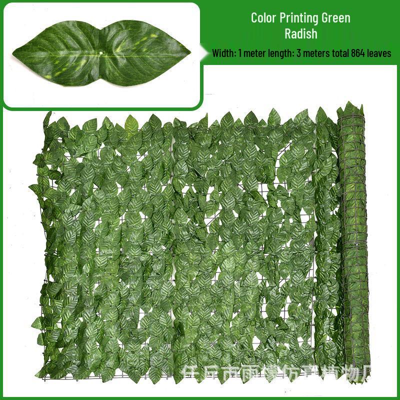 Artificial Leaf Hedge Privacy Screen for Balcony & Home Decor