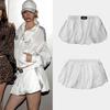 Bad Blood BCAC Series: American Spicy Girl Niche White A-Line Midi Skirt - Feminine & Trendy Casual Skirt