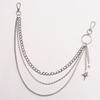 Punk Multilayer Metal Star Pendant Pant Belts Chain Hip Hop Waist Keychains Jeans Chains Women Trendy Jewelry Accessories Gifts