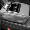 Car Center Console Armrest Pillow, 5-in-1 Armrest Cover with 2 Storage Bags Tissue Box Cup & Phone Holder, Comfy Arm Rest Cushion Leather Vehicle