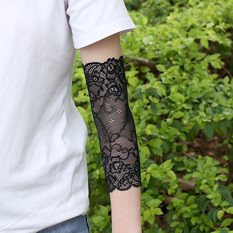 1 Paar Sonnenschutzärmel Tanzperformance Kurzer Handgelenkschutz Sommerabdeckung Narben Mode Fahrhandschuhe Freiliegende Finger