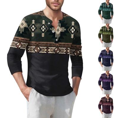 Herren T-Shirt Street Casual Fashion Langarmshirt