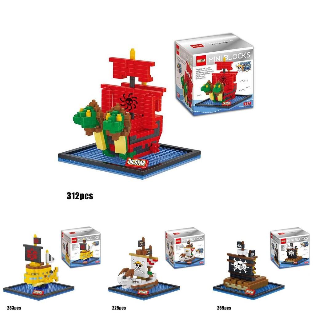 One Piece Pirate Boat Building Block Toy Mini Figure Collection Gift For Kids