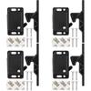 RV Drawer Latches and Catches, 4 Pack RV Cabinet Door Replacement Latch 10 LBS Pull Force for RV Camper Motor Trailor Home Office Cabinet Drawer,