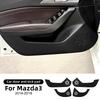 For Mazda 3 Axela BM 2014-2018 Car Door Anti-Kick Protective Pad Protector Mats Cover Sticker Auto Interior Accessories