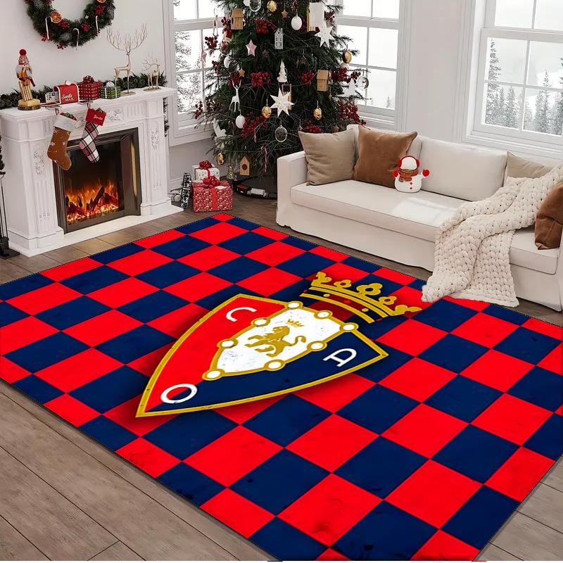 1PC Rug FC Osasuna Golden Lion Carpet, Chair Rug,Area Rug for Office Bedroom Living Rooms Bedroom, Doormat Decor Christmas Fan Gifts