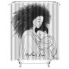 Mother's Love Waterproof Shower Curtain for Bathroom Decor, High-Quality Material and Easy to Clean, Perfect for Modern Bathroom