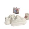 Height-increasing platform white shoes women's new niche casual bread shoes versatile fashion student board shoes