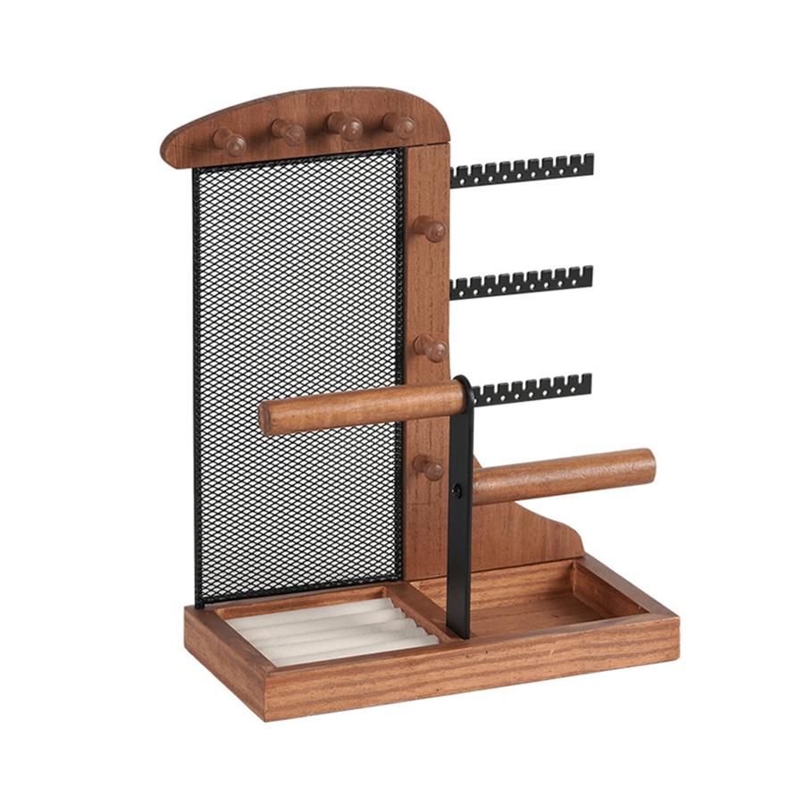 

Jewelry Organizer Stand Earring Holder Display Pendants Bracelets Hanging Shelf Props Shopping Mall Dresser Storage Gift Rack