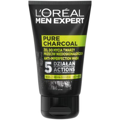 L'Oréal Men Expert Pure Charcoal Cleansing Gel with Charcoal, 100ml, 708086