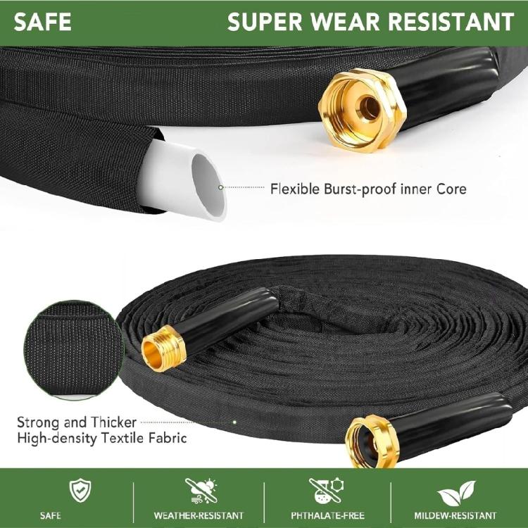 25ft/50ft/75ft Garden Hose Telescopic Hose Extended Garden Hose High Pressure Car Wash Pipe Irrigation Irrigation