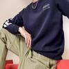 FILA Logo Print Sports Pullover Sweatshirt Men Tops Legion-Blue F11M149208FNV