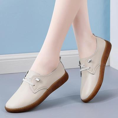 Women's Shoes Spring New Soft Sole Small White Shoes Non-slip Mother Shoes Casual Small Leather Shoes