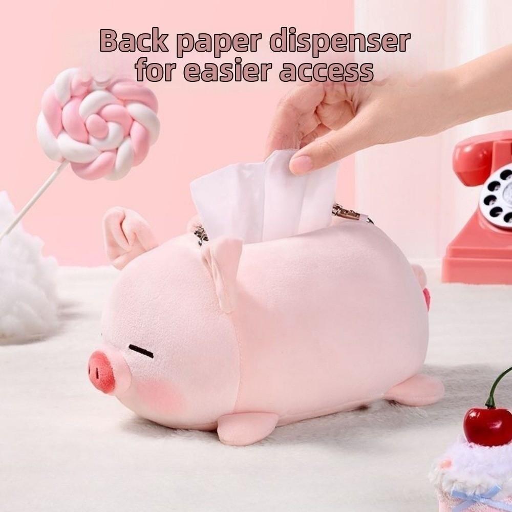 30cm Car Tissue Box Cute Doll Hanging Tissue Box Funny Tissue Napkin Holder  Paper Organizer