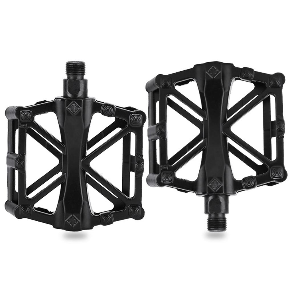 Road Mountain Bike Pedals Non-Slip & Durable X-shaped Bicycle Foot Pedal for Road And Leisure Bikes